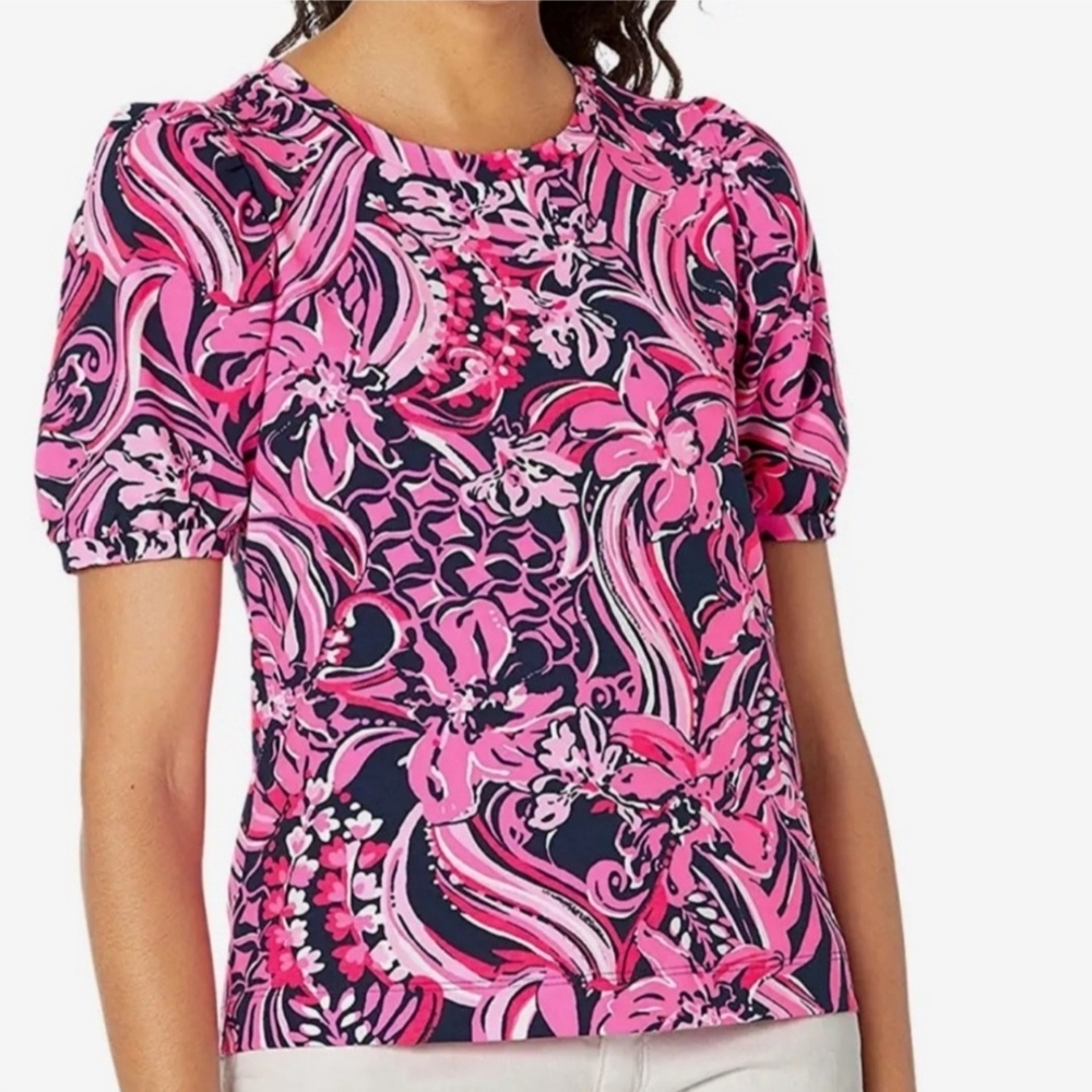 Women's Pink Floral Top